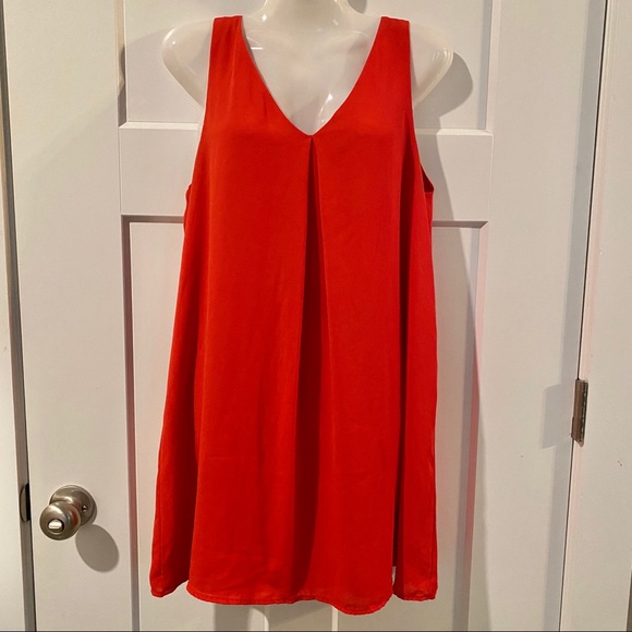 SOPRANO coral/orange sleeveless dress - Picture 2 of 4